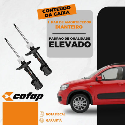 Par Amortecedor Dianteiro C/ Barra Uno 2017/.. Cofap Turboga