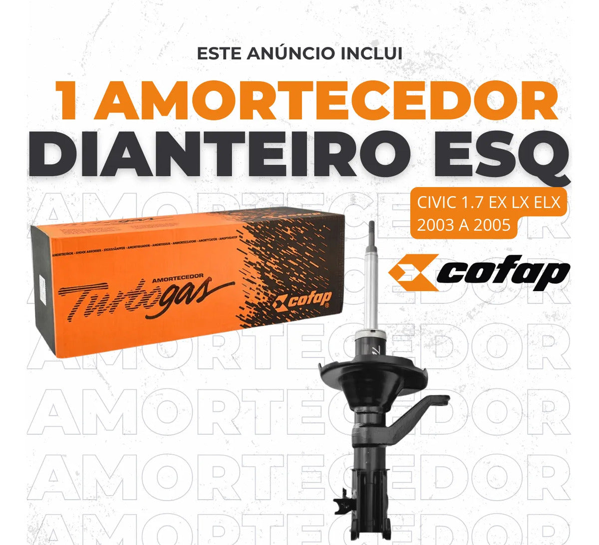 Amortecedor Turbogas Esquerdo Cofap Gp35977m