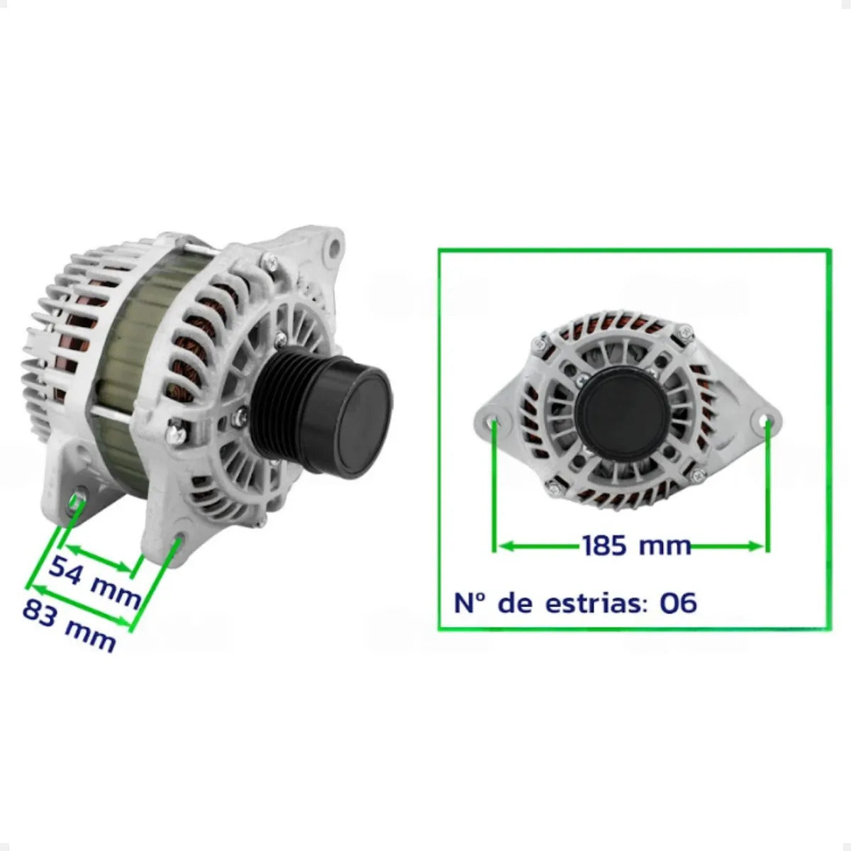 Alternador Compass Avenger 2.0 2.4 2007 A 2015 12v115a 6pk