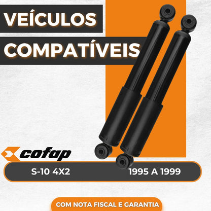 Par Amortecedor Dianteiro S10 4x4 1995 A 2006 Original Cofap