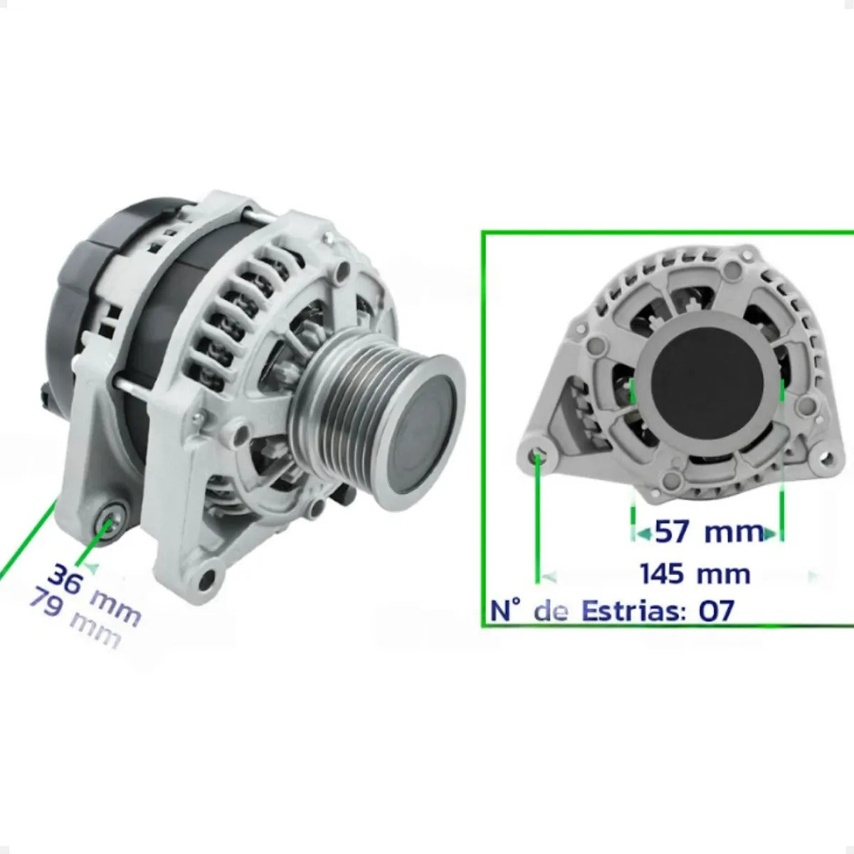 Alternador Civic 1.5 Touring Turbo 2016 Em Diante 12v 120a