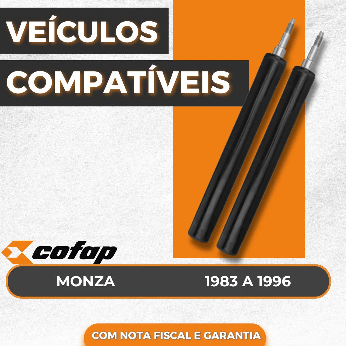 Par Amortecedor Dianteiro Monza 91 92 93 94 Original Cofap