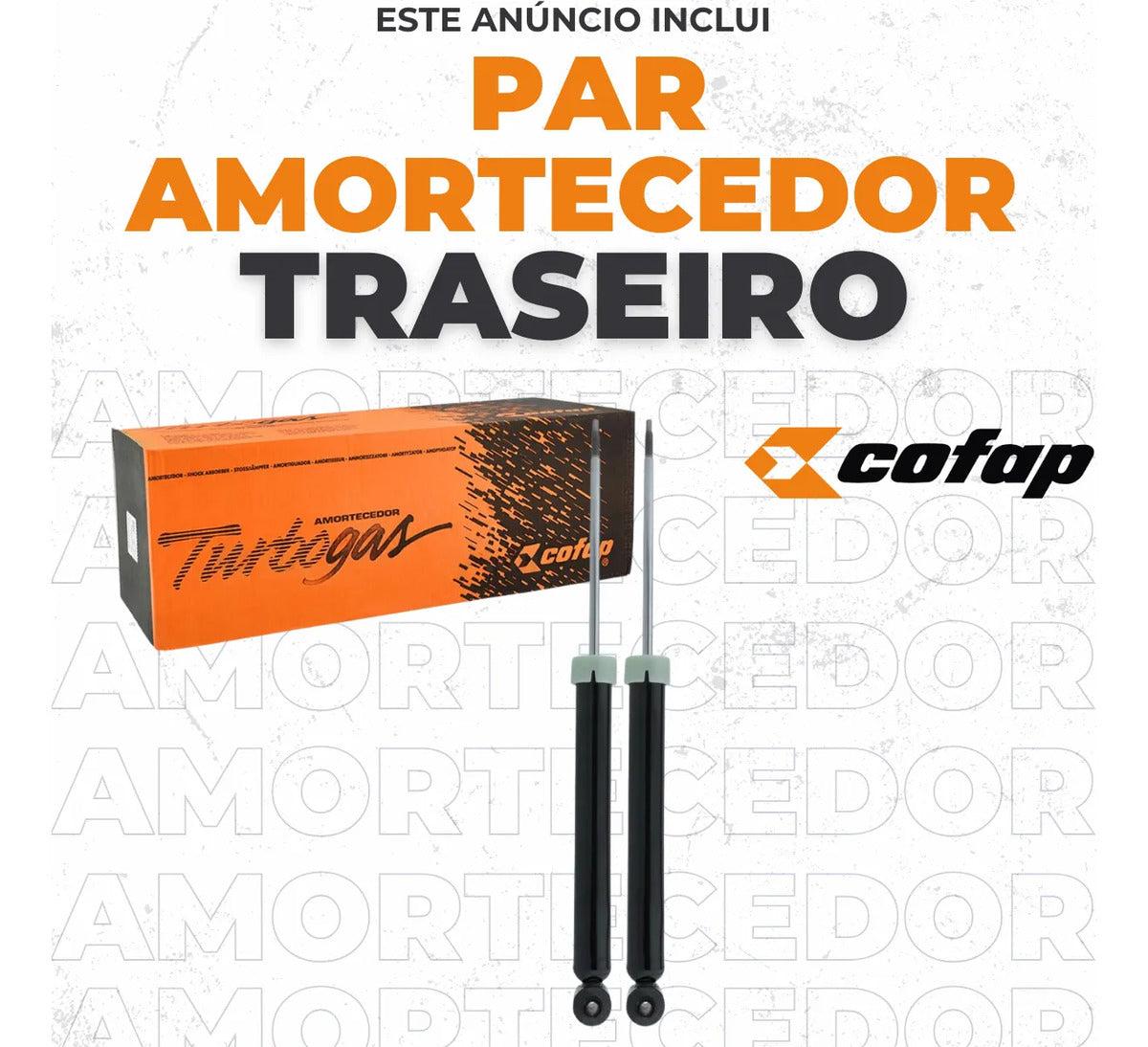 Par Amortecedor Traseiro Grand Siena 2013 Original Cofap