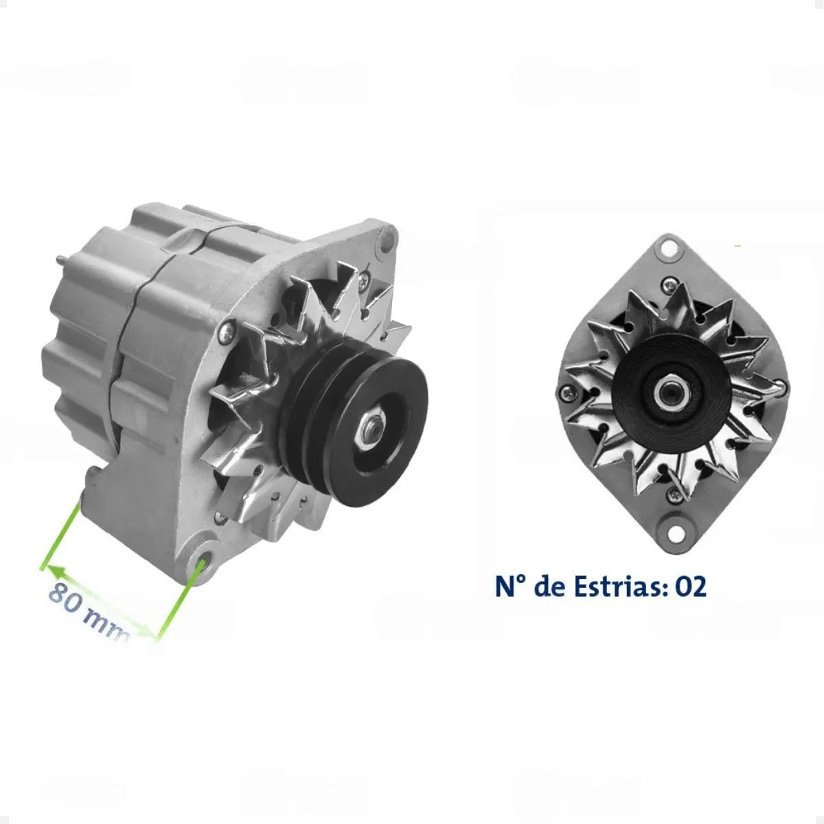Alternador Scania 24v 45acom Polia 2v Completo