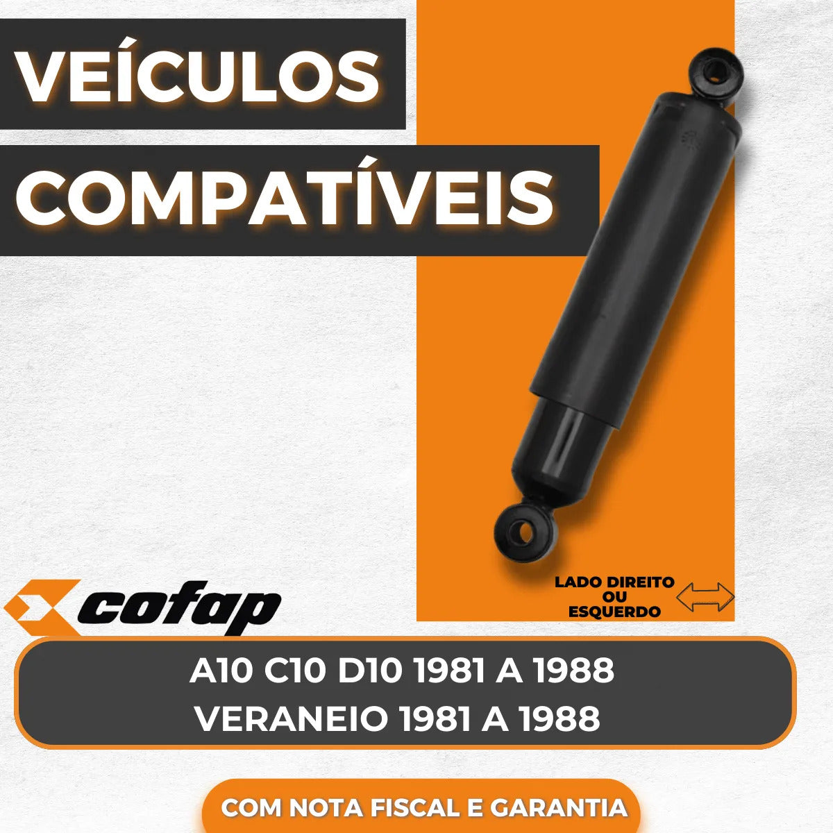Amortecedor Traseiro Veraneio 1981 A 1988 -cofap 04201141