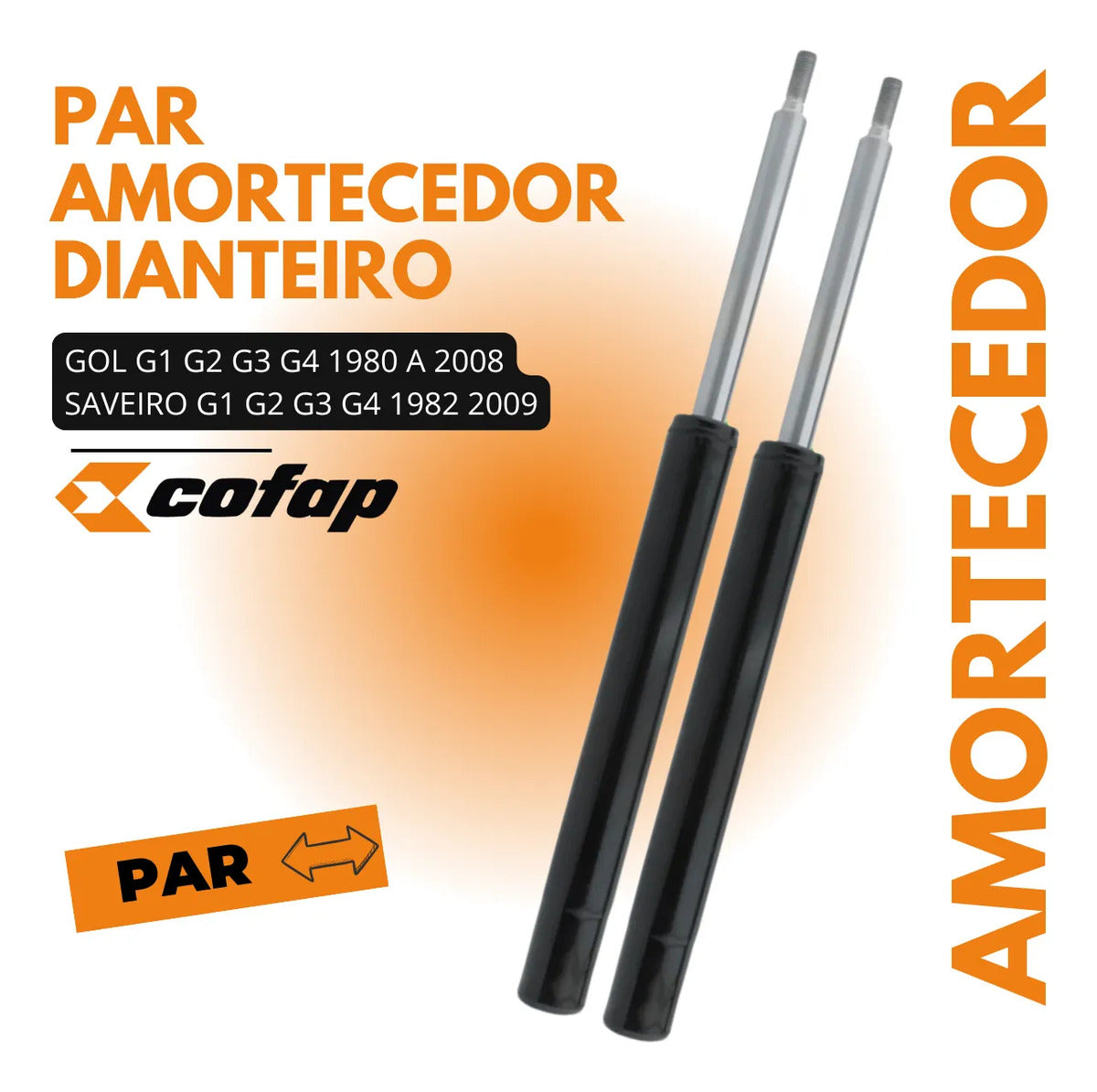 Par Amortecedor Dianteiro Saveiro G1 G2 G3 G4 82/09 Cofap