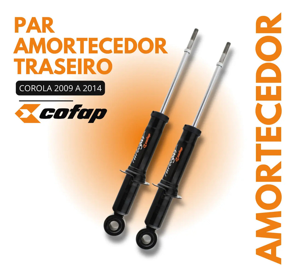Par Amortecedor Traseiro Cofap Original Corolla 2011 2012
