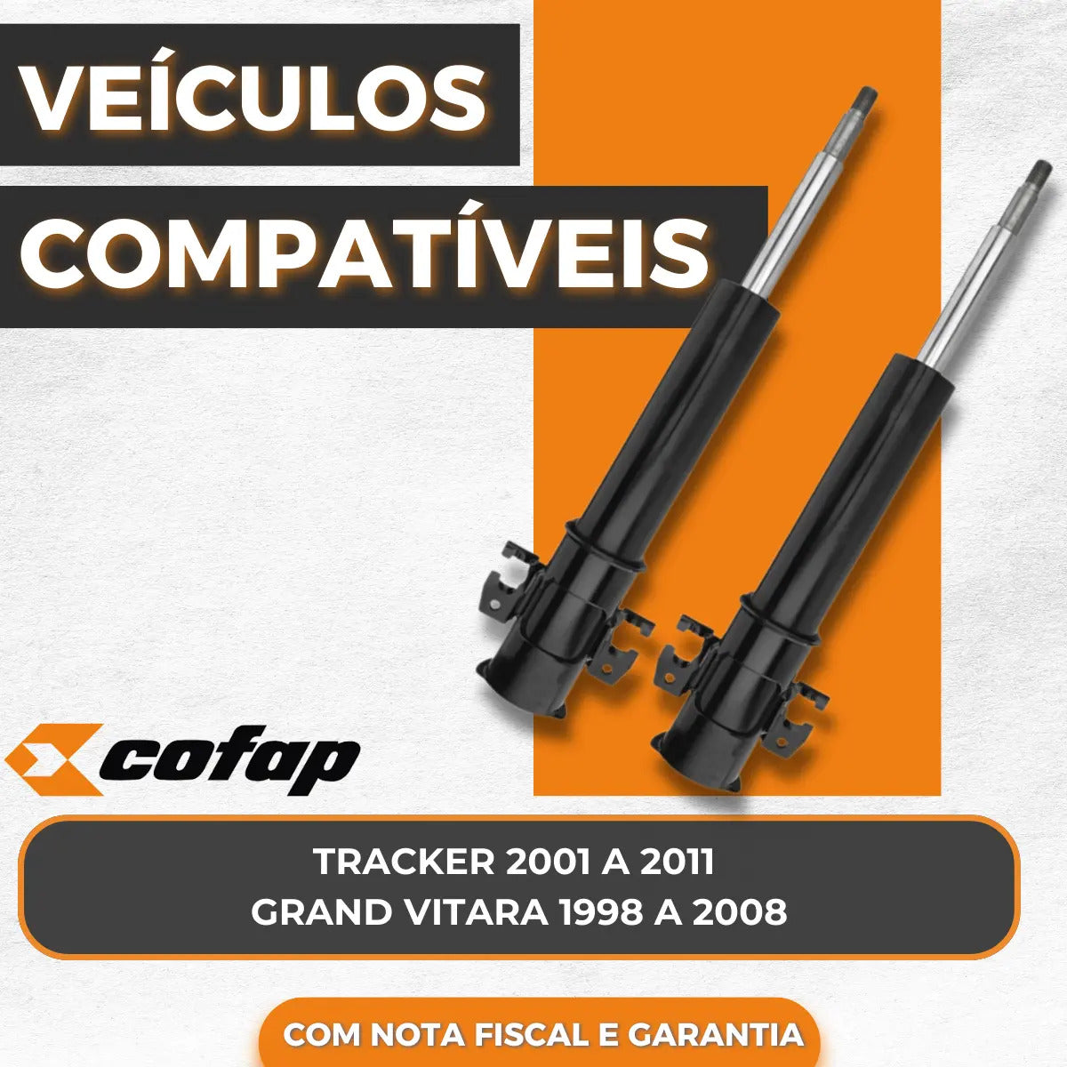 Par Amortecedor Dianteiro Tracker 2001 À 2011 Mp35986m Cofap