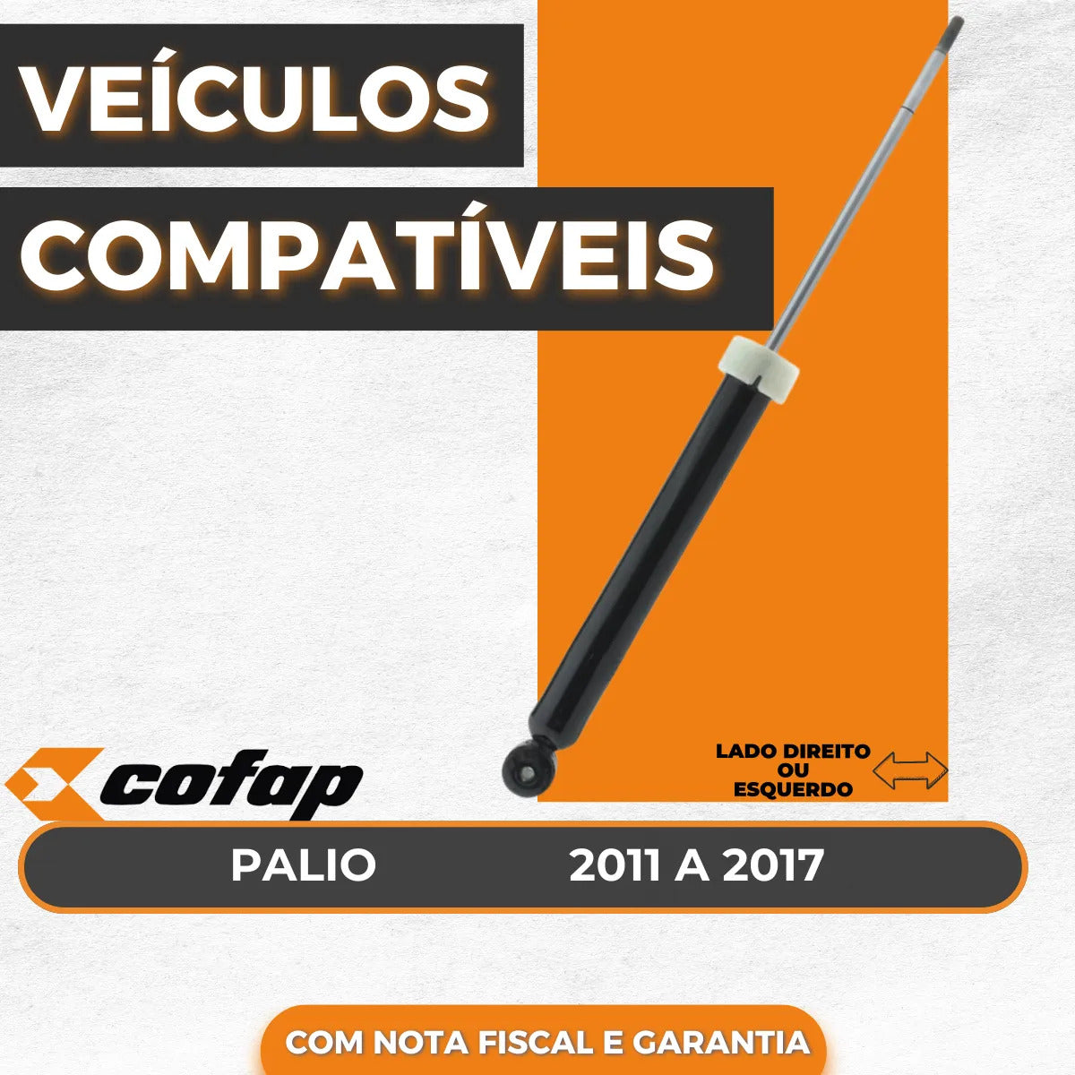 Amortecedor Traseiro Cofap Novo Palio 2011 A 2017