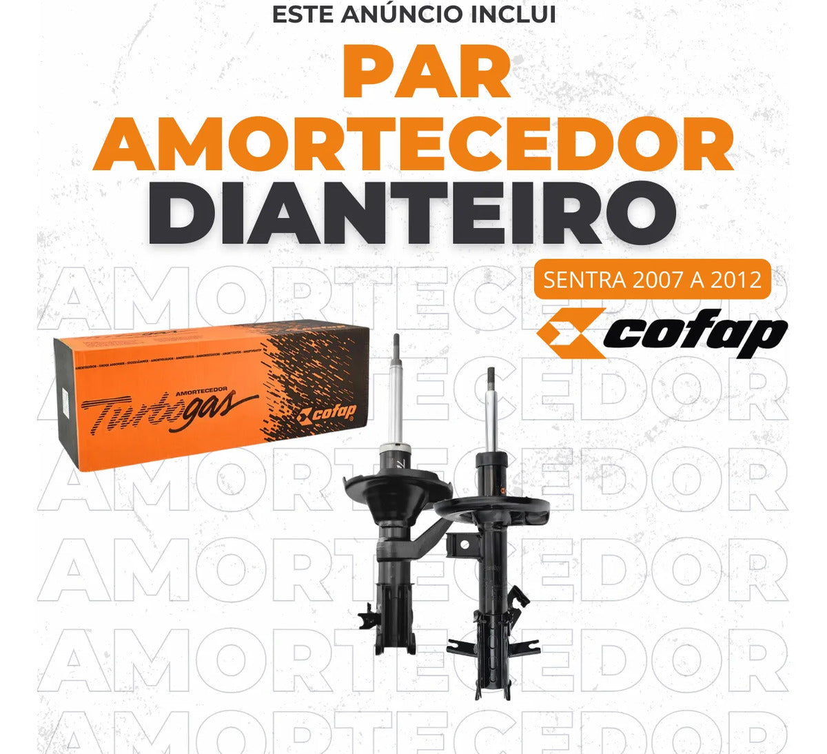 Par Amortecedor Dianteiro Sentra 2007 A 2012 - Cofap