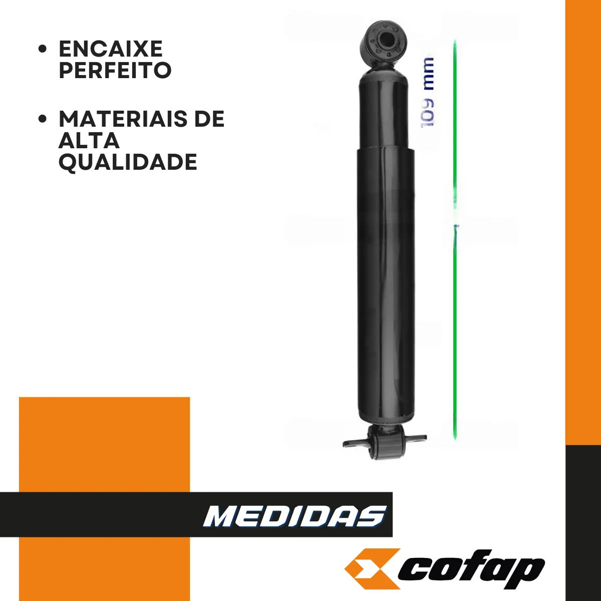 Par Amortecedor Traseiro Original Cofap S10 2.4 2008 A 2012