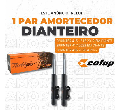 Par Amortecedor Dianteiro Mb Sprinter 515 2012.. Cofap