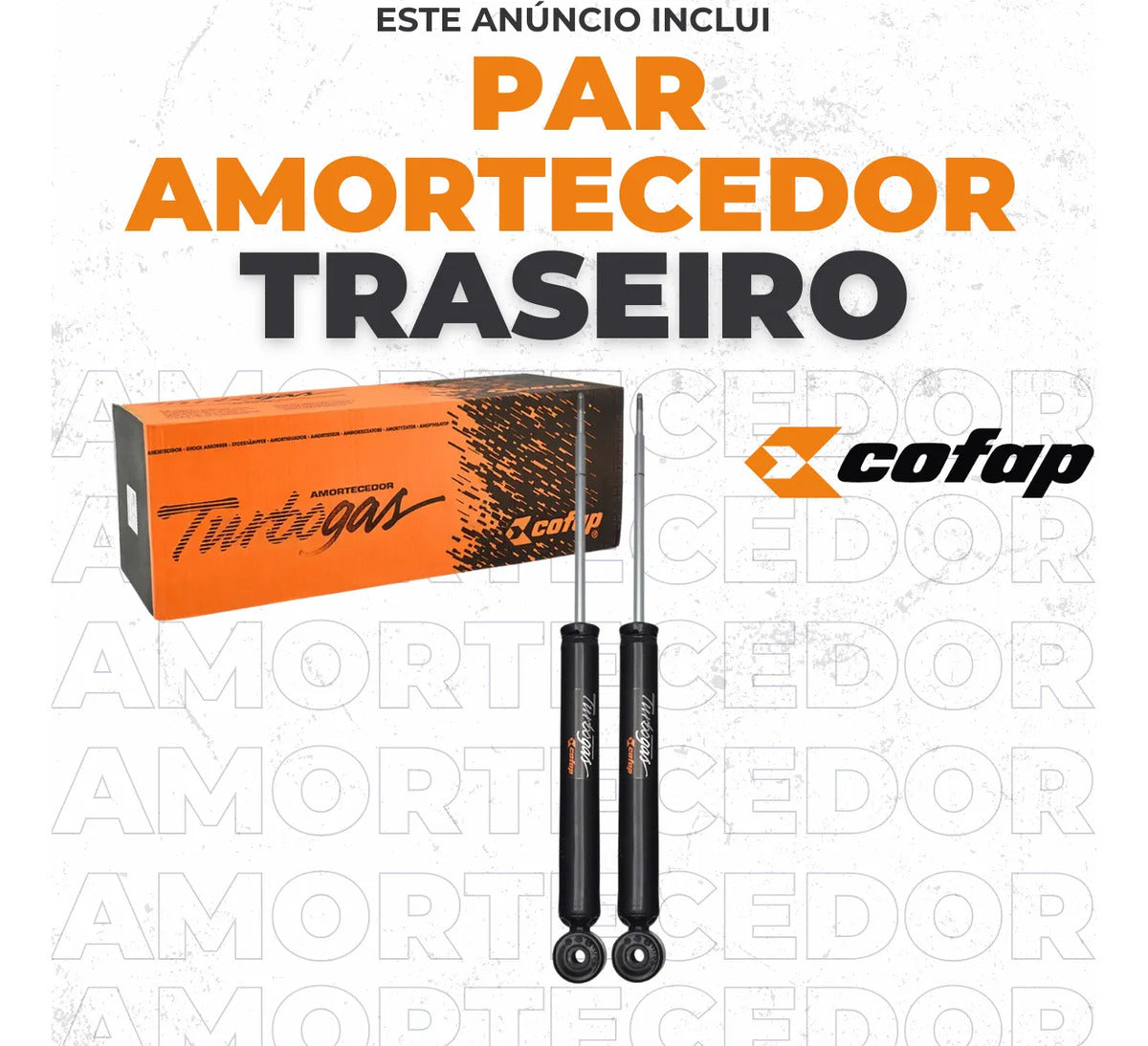 Par Amortecedor Traseiro Renault Clio 1.0 1.6 Original Cofap