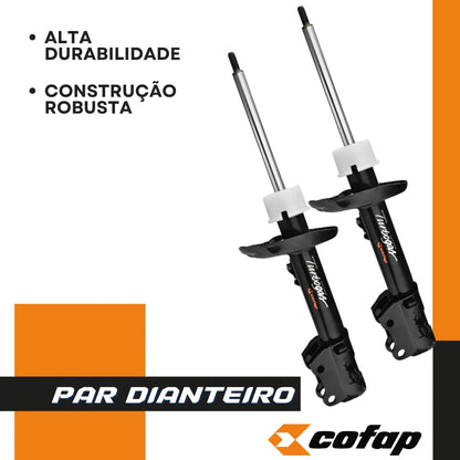 Par Amortecedor Dianteiro C/ Barra Uno 2017/.. Cofap Turboga