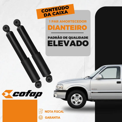 Par Amortecedor Dianteiro S10 4x4 1995 A 2006 Original Cofap