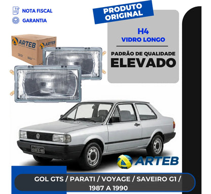 Farol Vw Gol Gts Saveiro Parati Voyage G1 1986 A 1990 Arteb