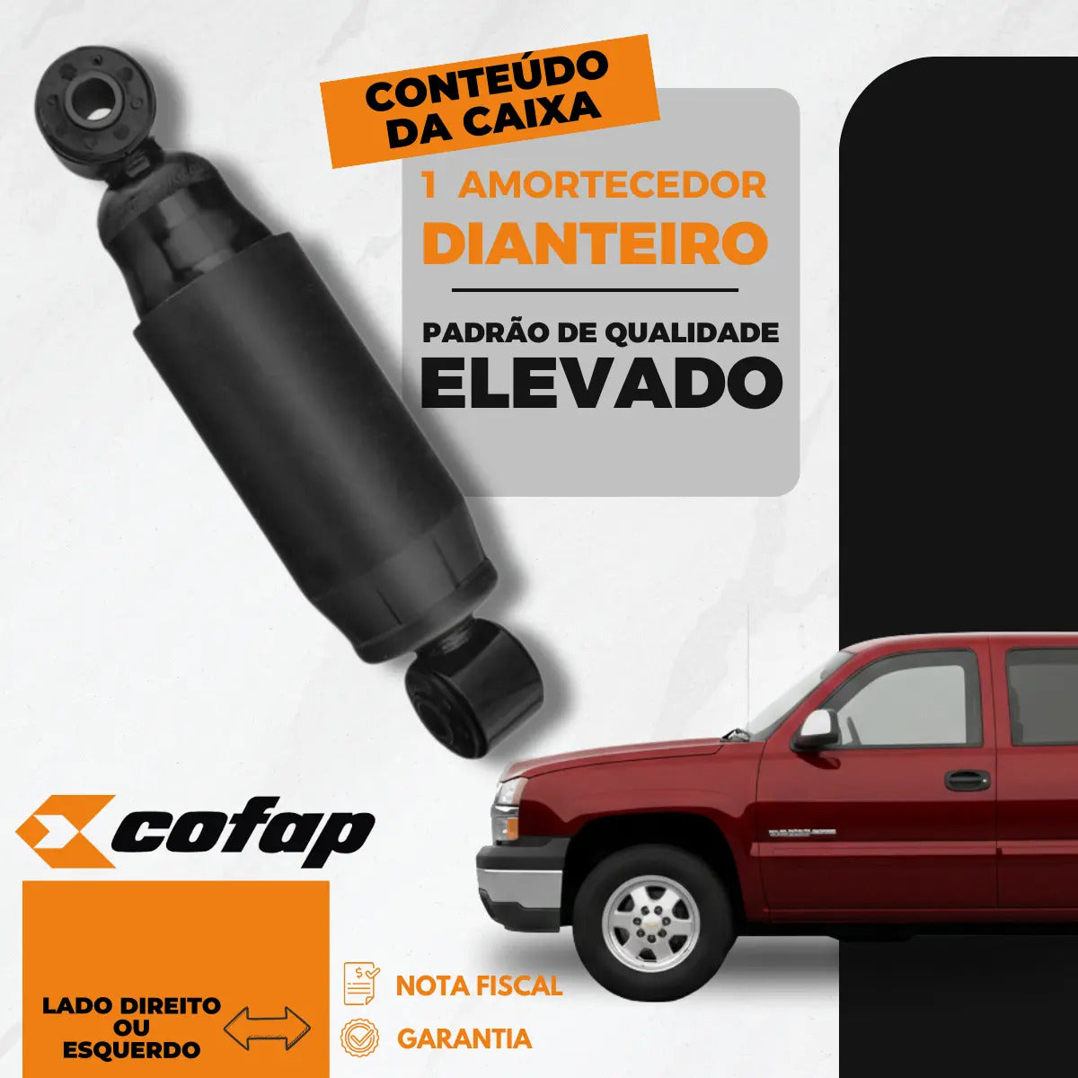 Amortecedor Dianteiro A20 C20 D20 4x2 1993 A 1997 Cofap