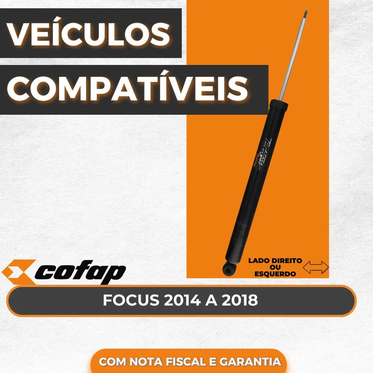 Amortecedor Traseiro Focus 2.0 2014 2015 Cofap Original
