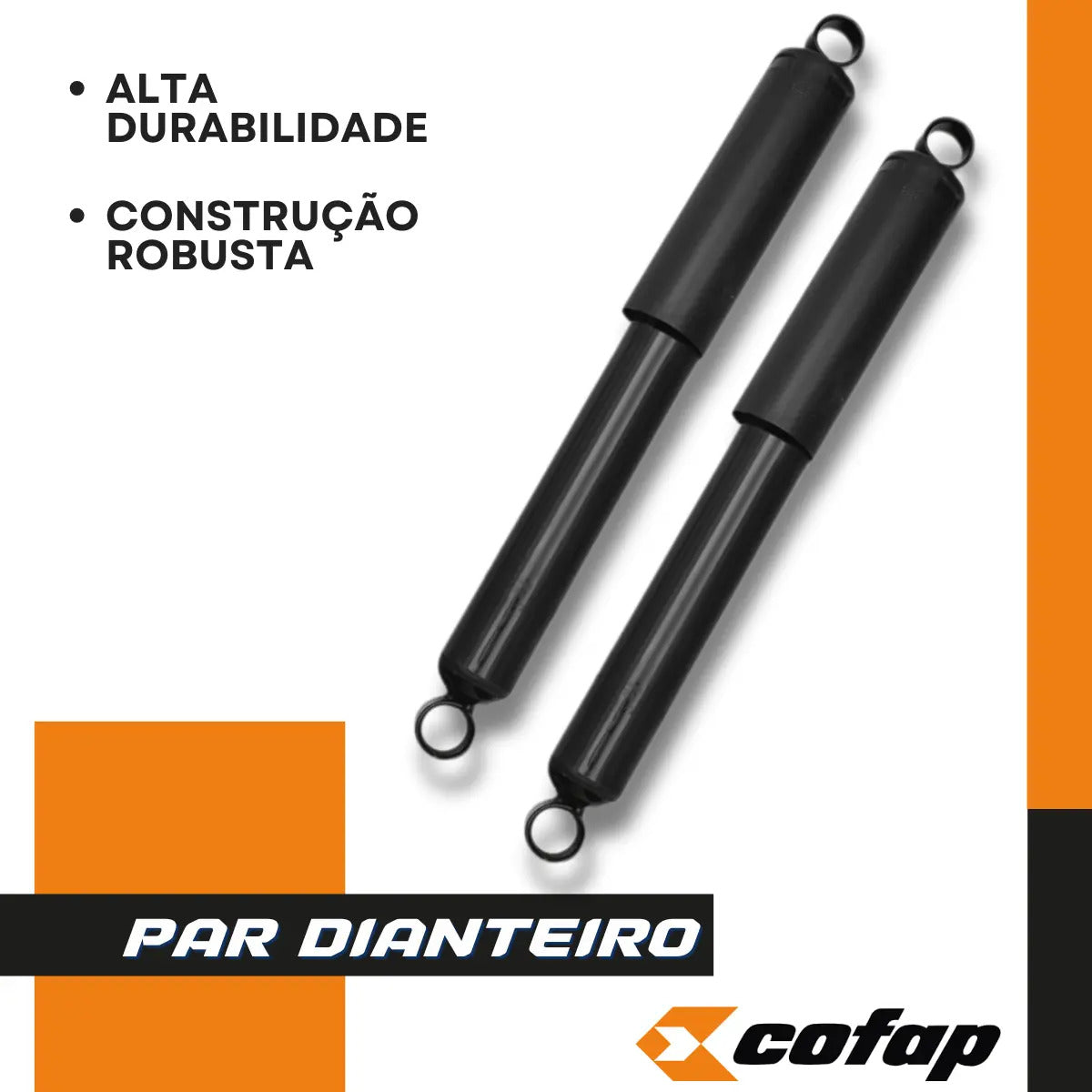 Par Amortecedor Dianteiro Bandeirante 1970 A 1994 Cofap