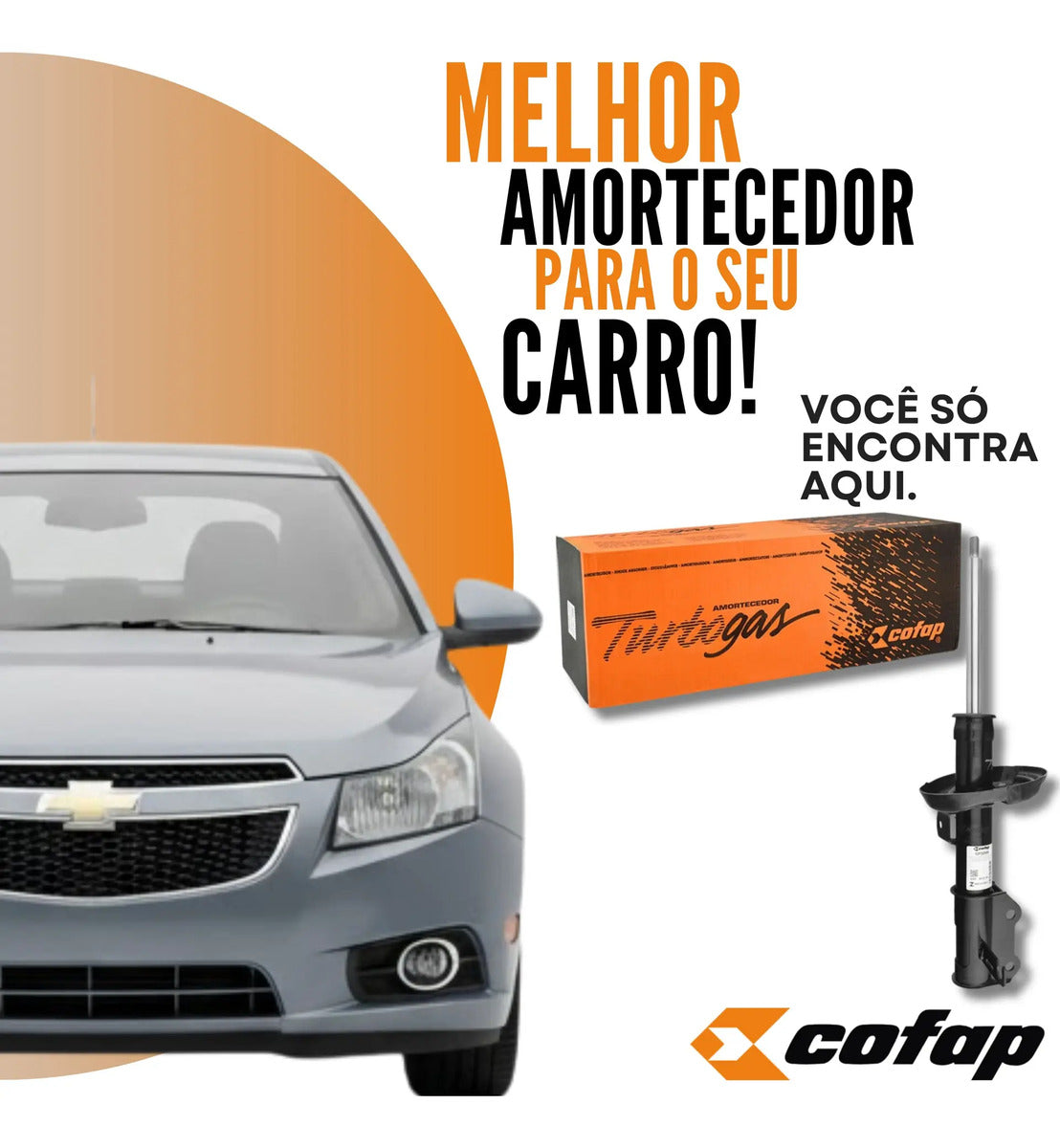 Amortecedor Dianteiro Esquerdo Cruze 11 - 16 Cofap Gp32959