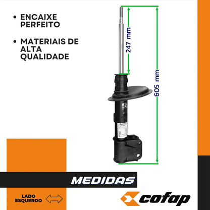 Amortecedor Dianteiro Esquerdo C4 07-14 Cofap Gp32691