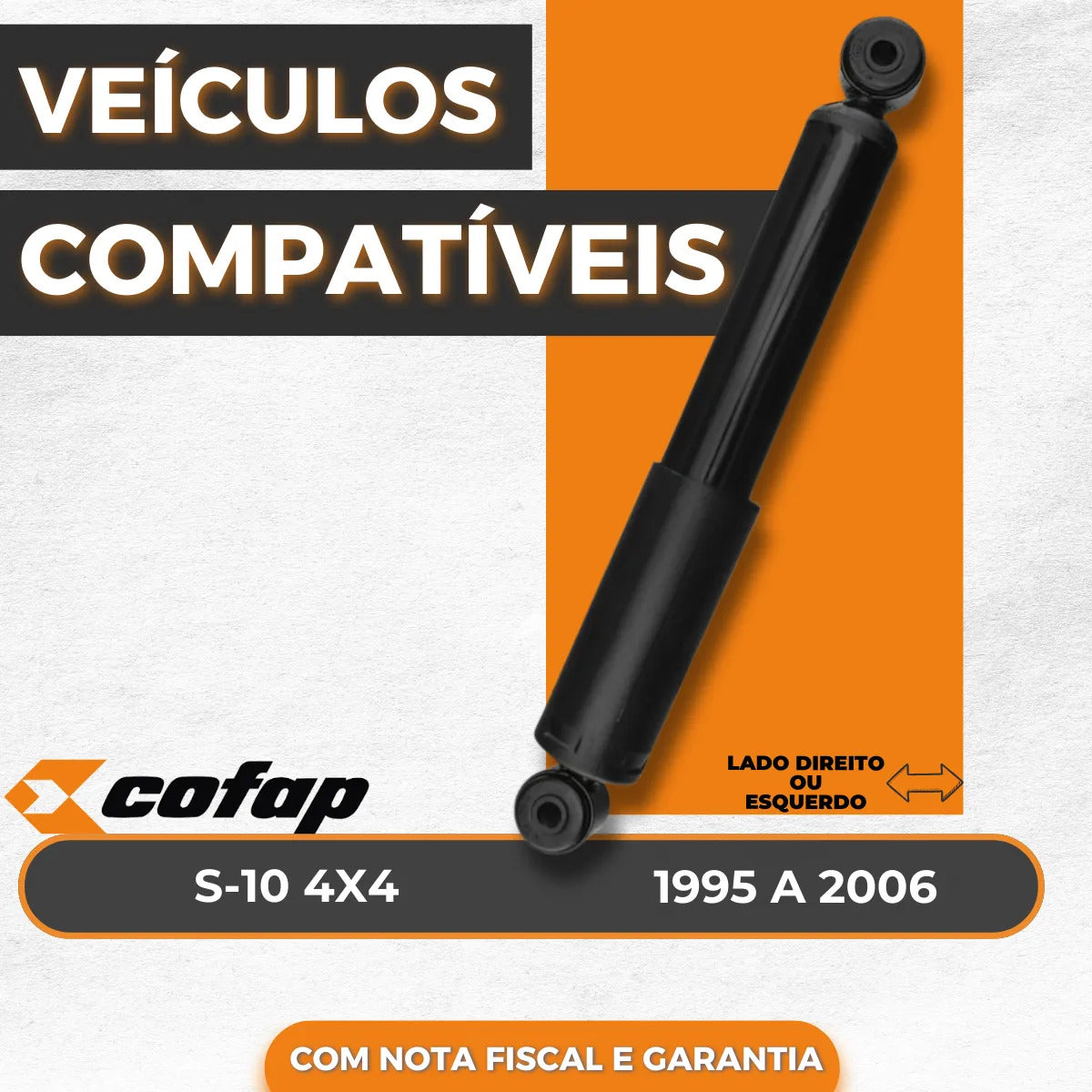 Amortecedor Dianteiro S10 4x4 1995 A 2006 Original Cofap