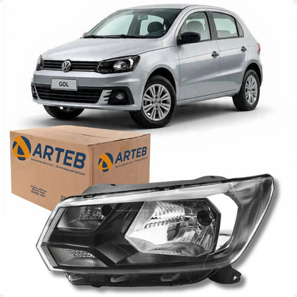 Farol Másc Negra Voyage Gol G7 2018 19 20 2021 Origina Arteb
