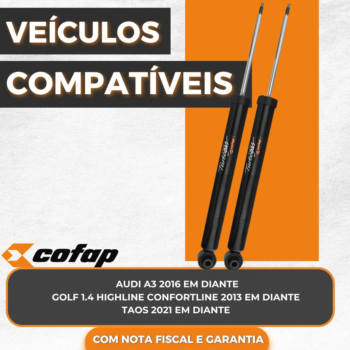 Par Amortecedor Traseiro Cofap Golf Highline Confortiline