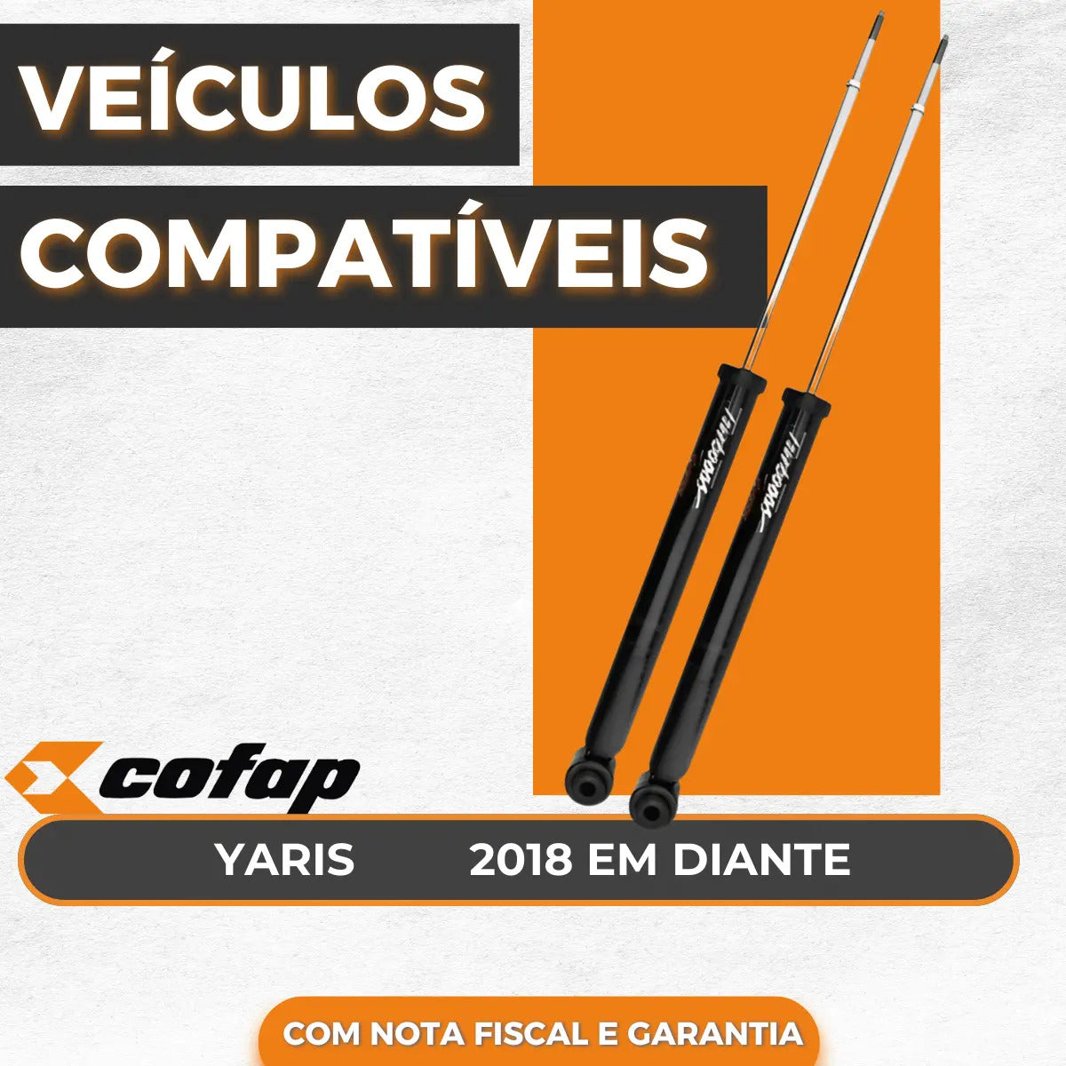 Par Amortecedor Traseiro Yaris 2018 Em Diante - Cofap