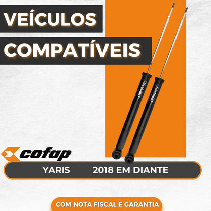 Par Amortecedor Traseiro Yaris 2018 Em Diante - Cofap