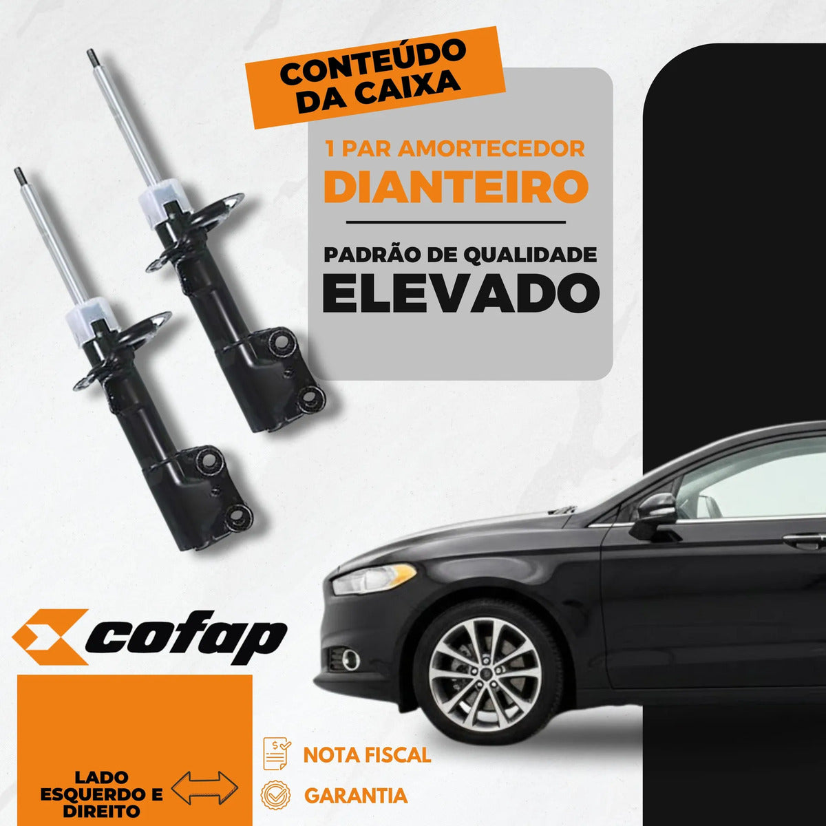 Par Amortecedor Dianteiro Ford Fusion 13/19 Cofap