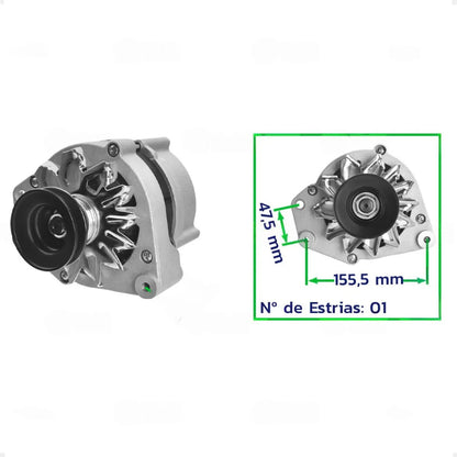 Alternador Gol 1.8 2.0 Saveiro Parati 1.6 1.8 1981 A 1998
