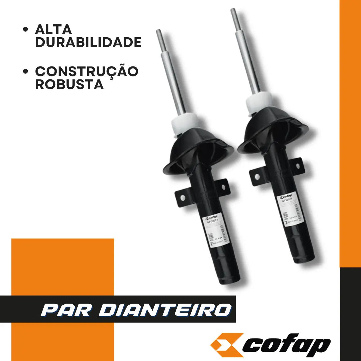 Par Amortecedor Dianteir Fiesta 96 A 01 Street 96 A 06 Cofap