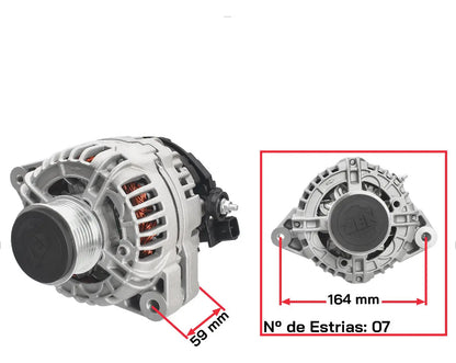 Alternador Hilux 2.5 3.0 16v 2005 Em Diante 12v 90a Completo