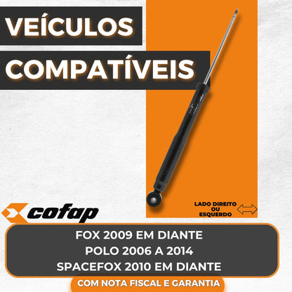 Amortecedor Traseiro Original Cofap Fox 2009 10 11 Em Diante