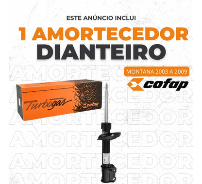 Amortecedor Dianteiro Montana 04 A 2009 Cofap Lado Esquerdo