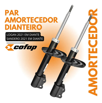 Par Amortecedor Dianteiro Logan Sandero 1.0 2021 A 25 Cofap