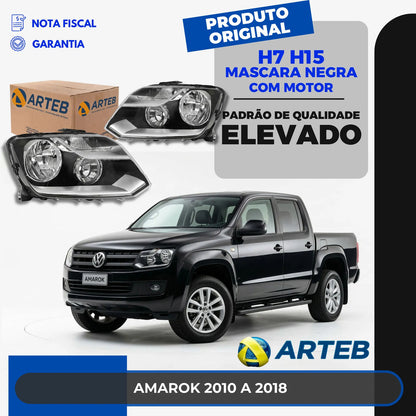 Farol Amarok C/ Motor E Mold Cromada 10 A 16 Original Arteb