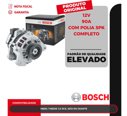 Alternador Hb20 1986a01446 Bosch