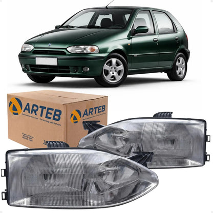 Farol Fiat Palio Strada G1 1996 A 2001 Foco Duplo Arteb