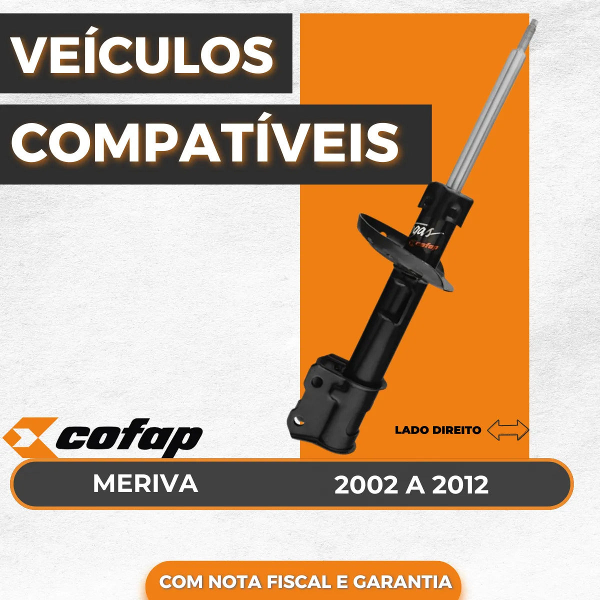 Amortecedor Diant Direito Meriva 02/12 Gp30381 Cofap