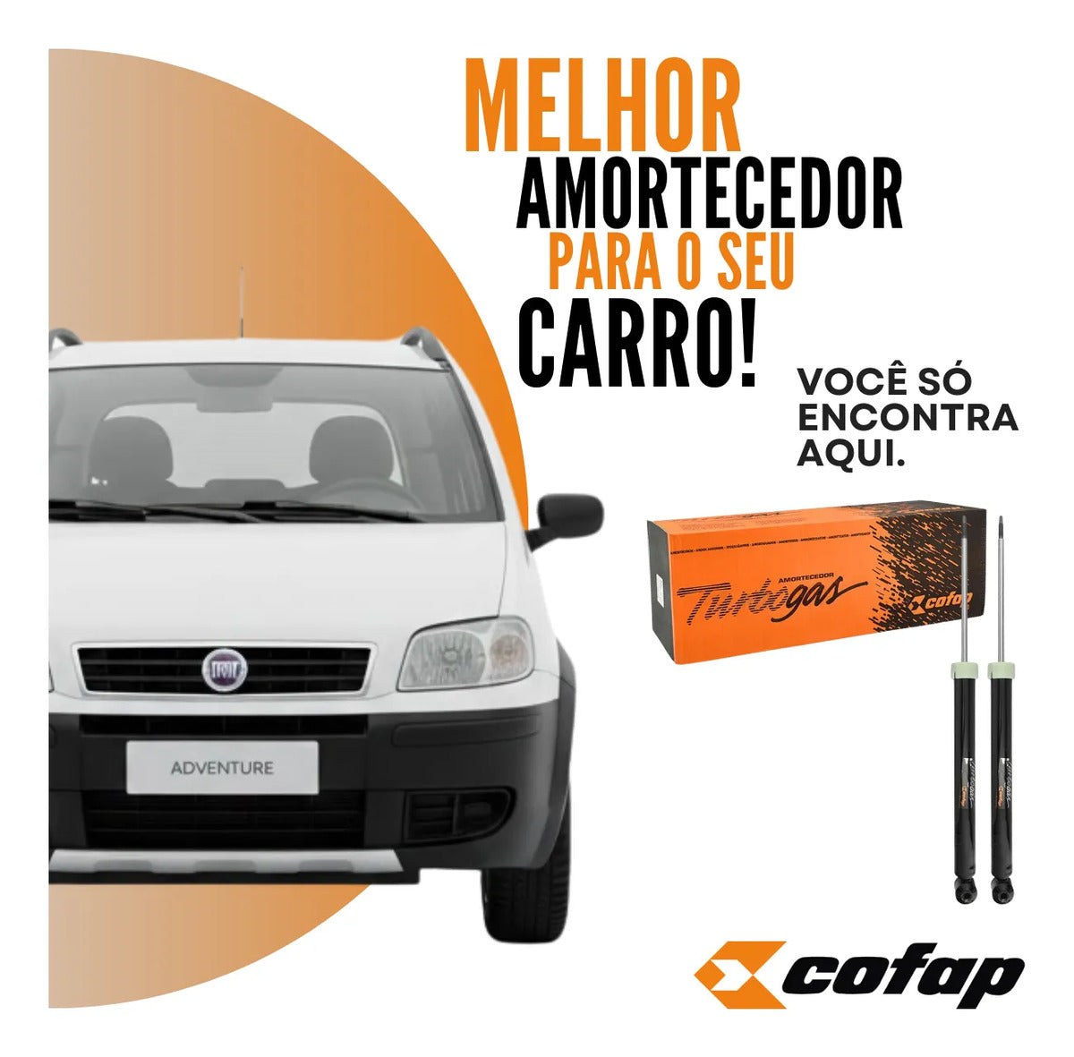 Par Amortecedor Cofap Dianteiro Idea Adventure 1.8 16v 2013