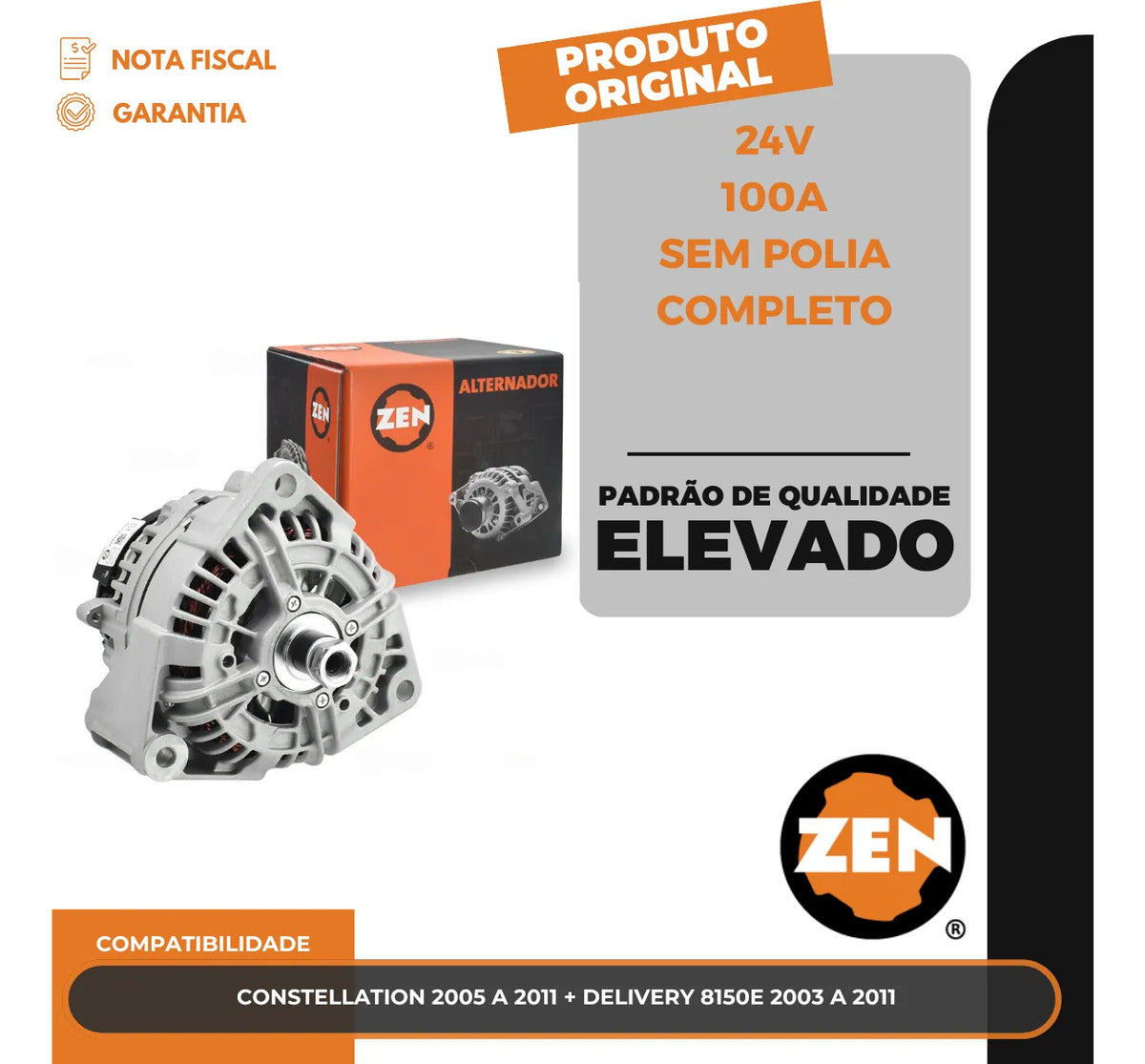Alternador Constellation Worker Delivery 2003 Até 2013 100a
