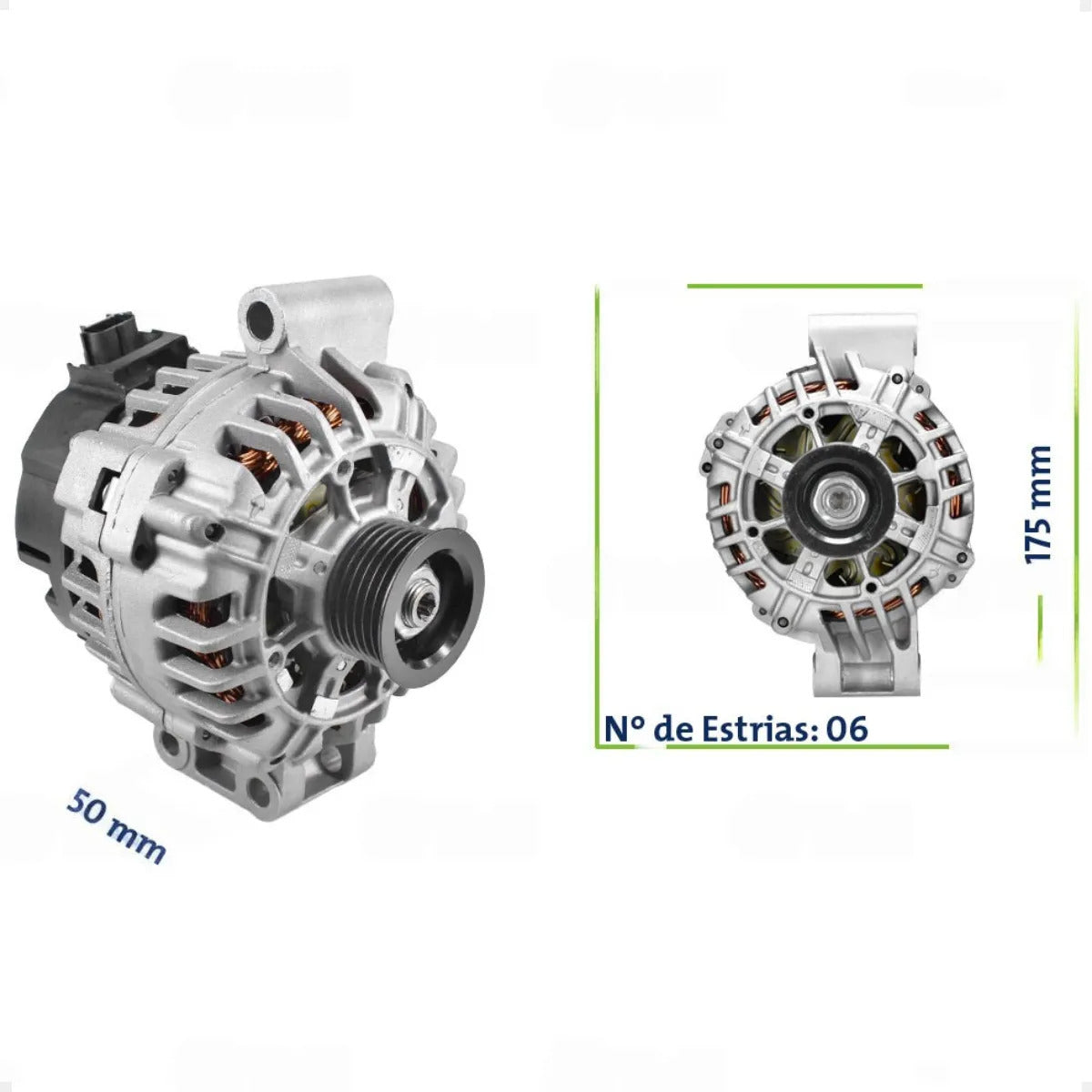 Alternador Ka Fiesta Courier Zetec Rocam 1.0 1.6 Escort
