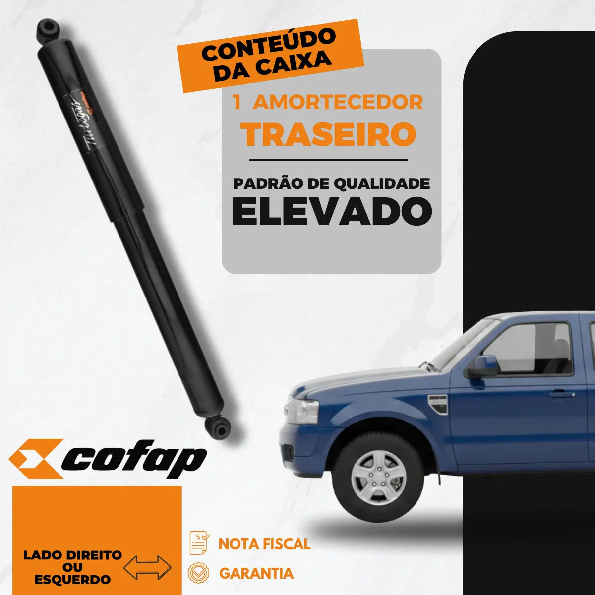 Amortecedor Traseiro Ranger 98/12 4x2 4x4 Cofap Original