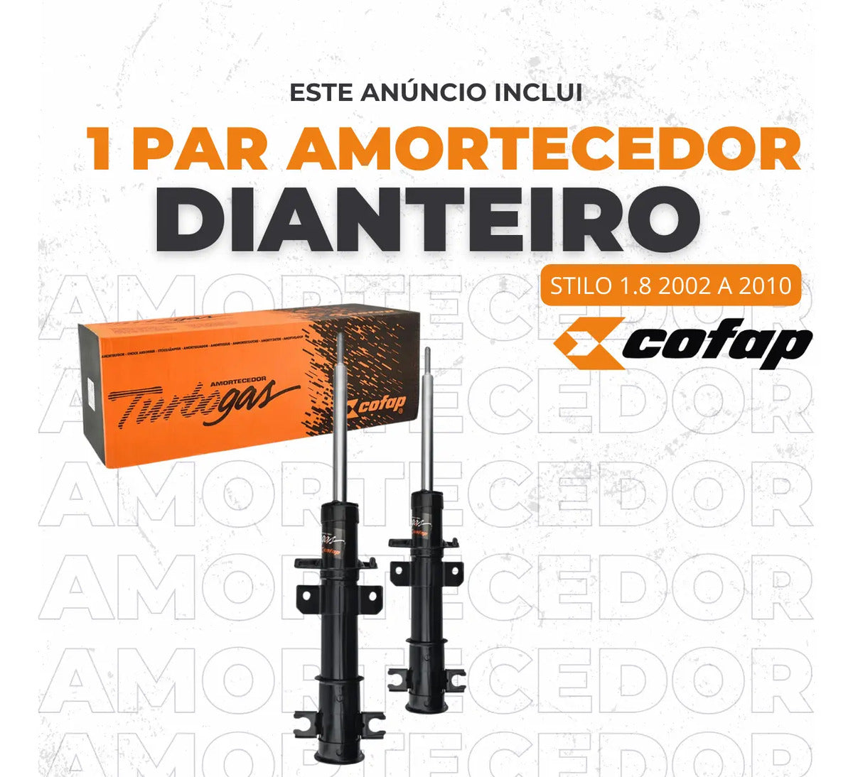 Par Amortecedor Dianteiro Fiat Stilo 1.8 2.0 Cofap