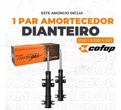 Par Amortecedor Dianteiro Fiat Stilo 1.8 2.0 Cofap