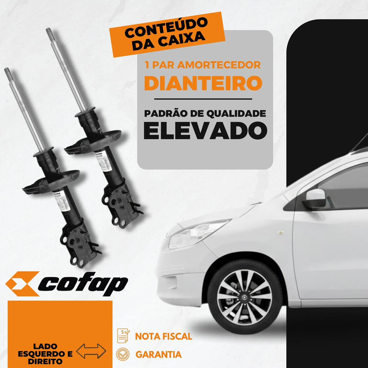 Par Amortecedor Dianteiro Spin 2015 Cofap Gp30588 Gp30589