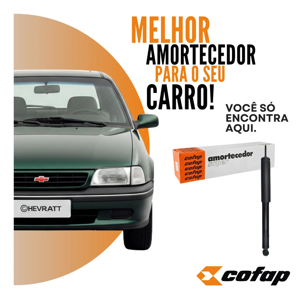 Amortecedor Traseiro Kadett 1991 A 1998 Novo Cofap Original