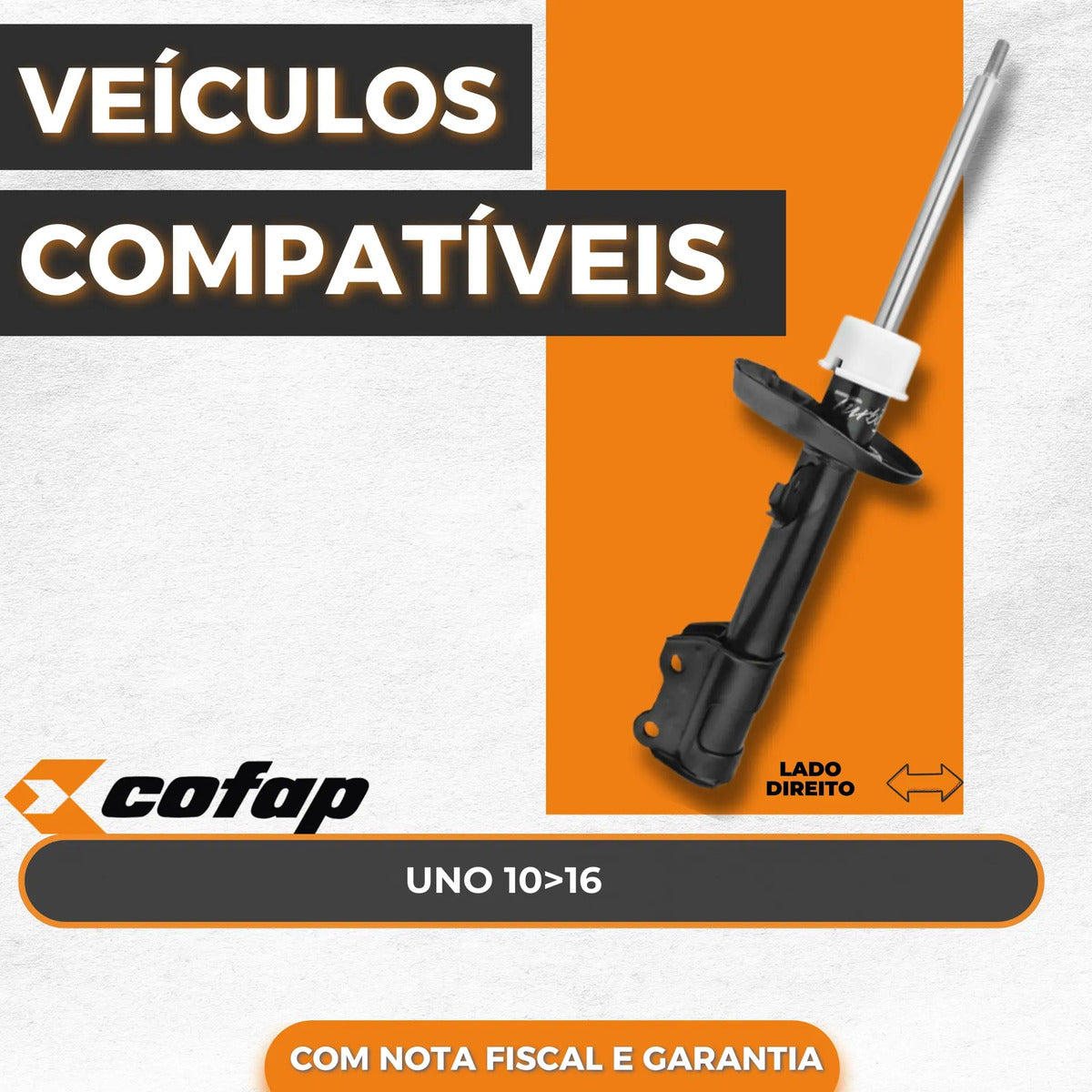 Amortecedor Dianteiro Direito Uno 10 - 16 Cofap Gp32827